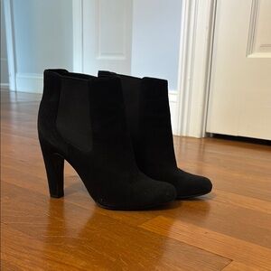 Vince Camuto Signature Black Bootie Suede